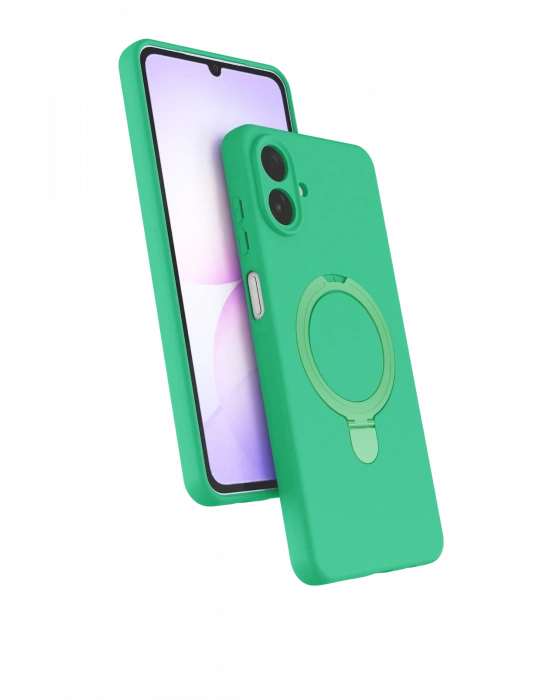 Newface Samsung Galaxy A07 4G Regal Magsafe Standlı Kapak - Yeşil