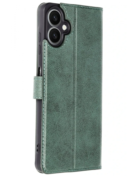 Newface Samsung Galaxy A07 4G Trend S Plus Kapaklı Kılıf - Yeşil