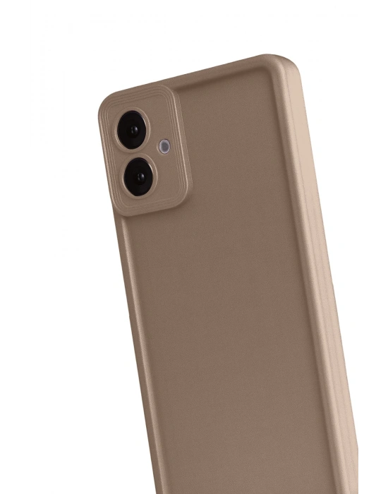 Newface Samsung Galaxy A07 4G Viera Silikon - Kahverengi