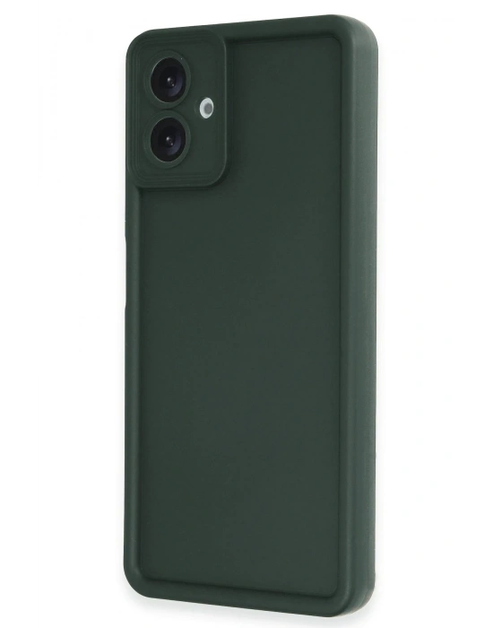 Newface Samsung Galaxy A07 4G Viera Silikon - Koyu Yeşil