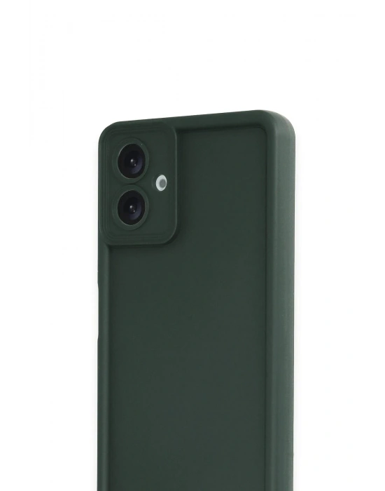 Newface Samsung Galaxy A07 4G Viera Silikon - Koyu Yeşil