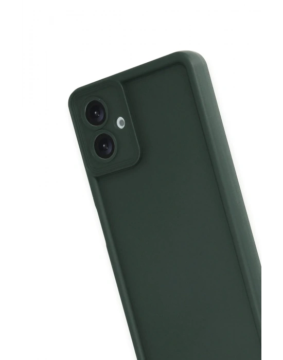 Newface Samsung Galaxy A07 4G Viera Silikon - Koyu Yeşil