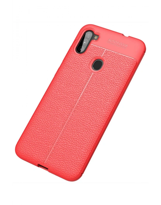 Newface Samsung Galaxy A11 Kılıf Auto Focus Kapak - Kırmızı