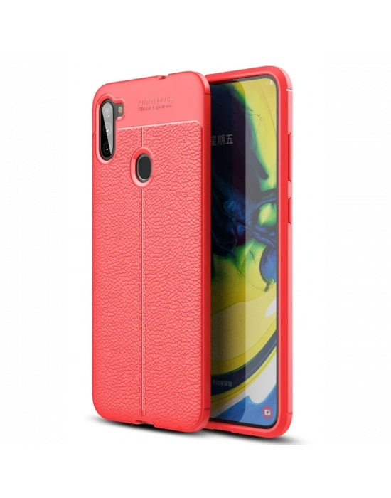 Newface Samsung Galaxy A11 Kılıf Auto Focus Kapak - Kırmızı