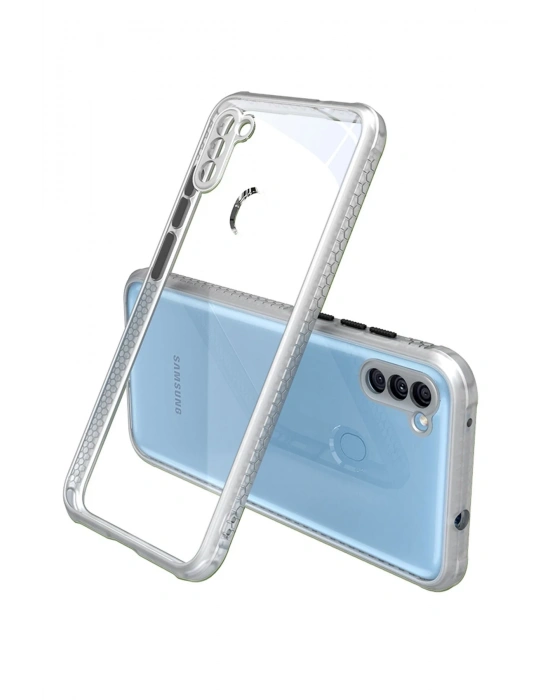 Newface Samsung Galaxy A11 Kılıf Miami Şeffaf Silikon - Şeffaf