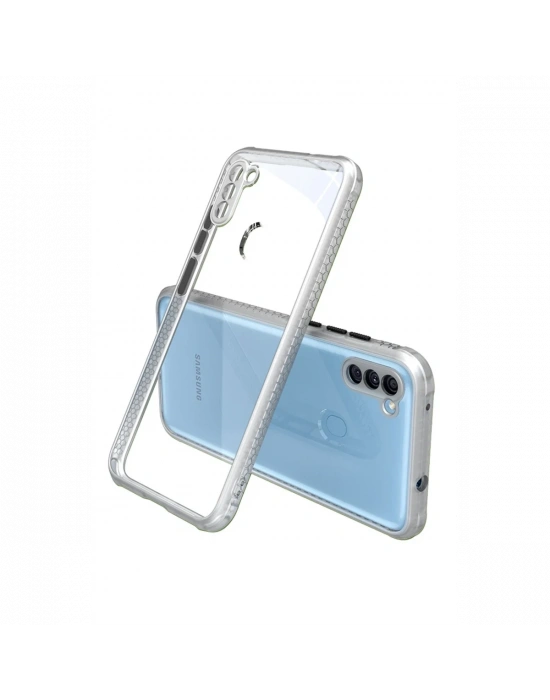 Newface Samsung Galaxy A11 Kılıf Miami Şeffaf Silikon - Şeffaf