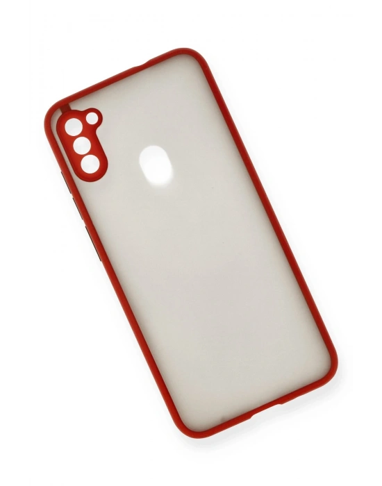 Newface Samsung Galaxy A11 Kılıf Montreal Silikon Kapak - Kırmızı