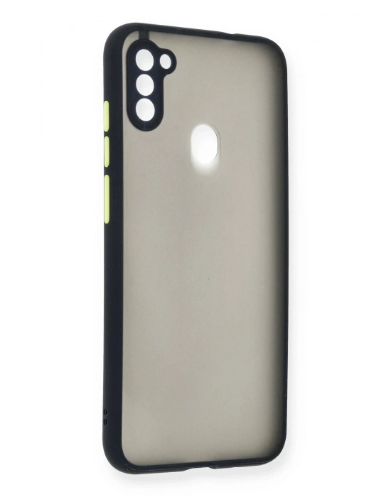 Newface Samsung Galaxy A11 Kılıf Montreal Silikon Kapak - Lacivert