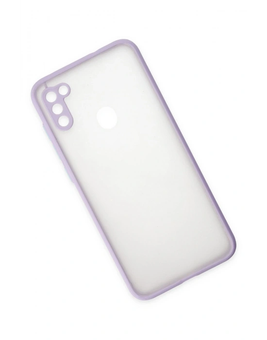 Newface Samsung Galaxy A11 Kılıf Montreal Silikon Kapak - Mor