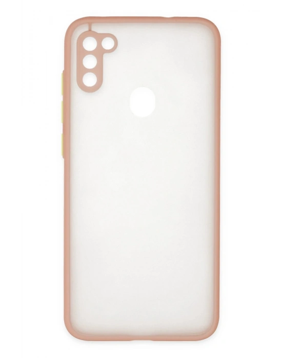 Newface Samsung Galaxy A11 Kılıf Montreal Silikon Kapak - Pembe