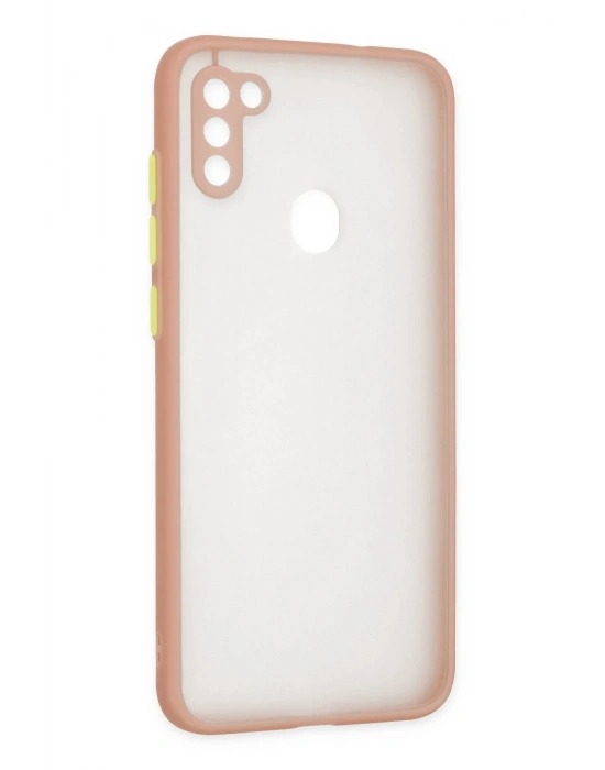 Newface Samsung Galaxy A11 Kılıf Montreal Silikon Kapak - Pembe