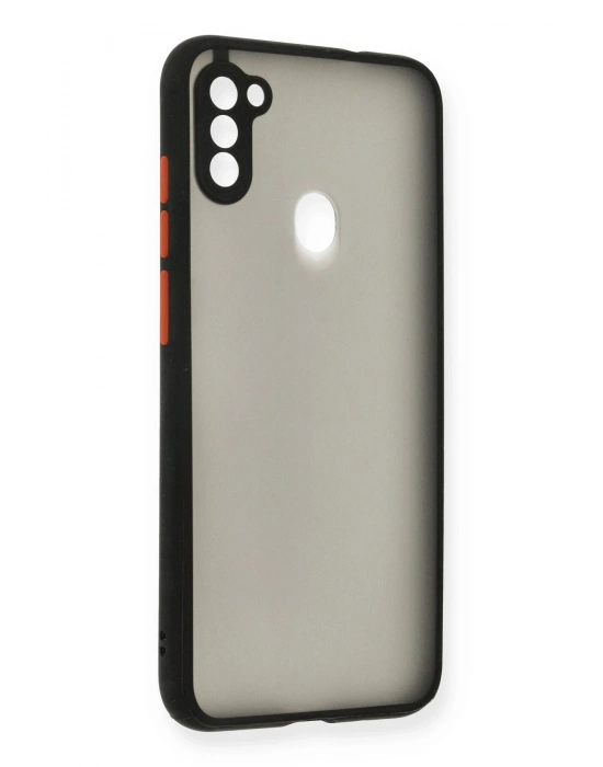 Newface Samsung Galaxy A11 Kılıf Montreal Silikon Kapak - Siyah