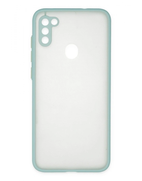 Newface Samsung Galaxy A11 Kılıf Montreal Silikon Kapak - Turkuaz