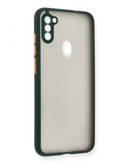 Newface Samsung Galaxy A11 Kılıf Montreal Silikon Kapak - Yeşil
