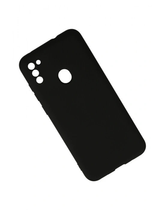 Newface Samsung Galaxy A11 Kılıf Nano içi Kadife Silikon - Siyah