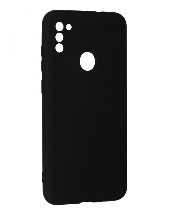 Newface Samsung Galaxy A11 Kılıf Nano içi Kadife Silikon - Siyah