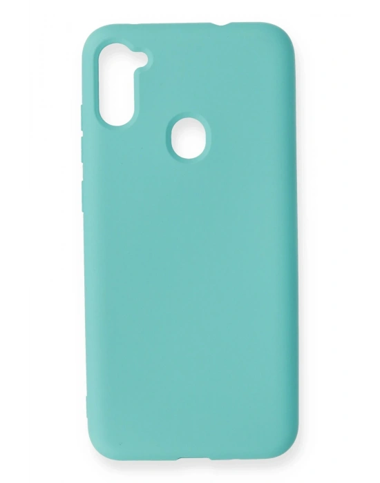 Newface Samsung Galaxy A11 Kılıf Nano içi Kadife Silikon - Turkuaz