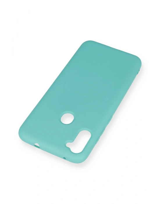 Newface Samsung Galaxy A11 Kılıf Nano içi Kadife Silikon - Turkuaz