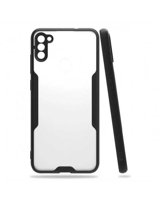Newface Samsung Galaxy A11 Kılıf Platin Silikon - Siyah