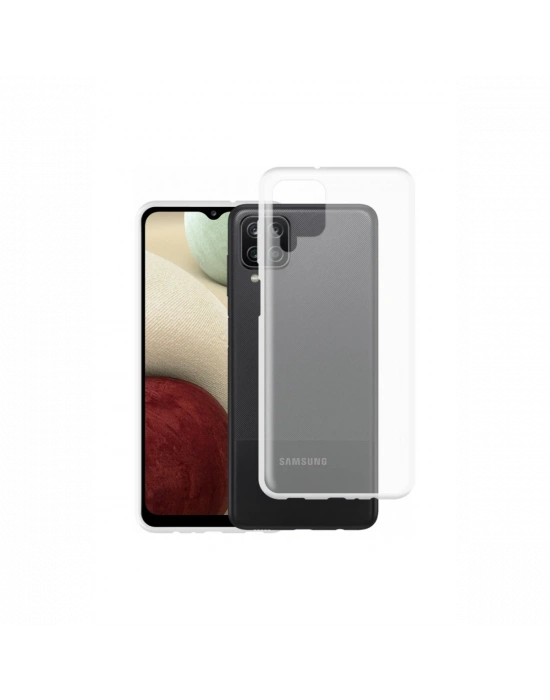 Newface Samsung Galaxy A12 Kılıf Lüx Şeffaf Silikon