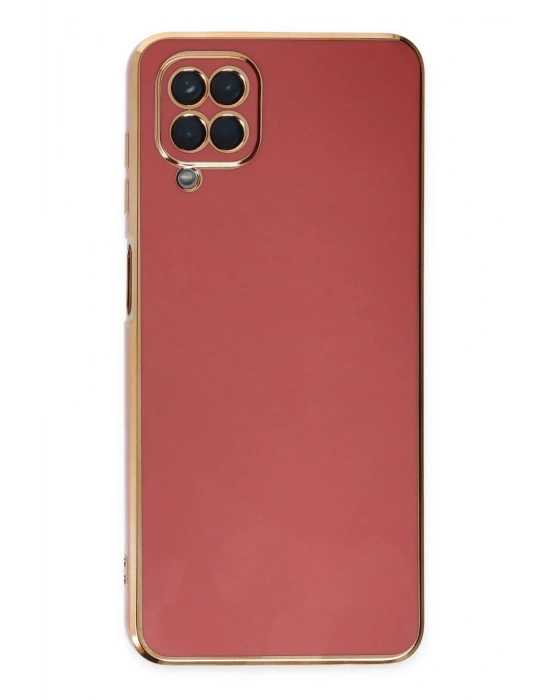 Newface Samsung Galaxy A12 Kılıf Volet Silikon - Kırmızı