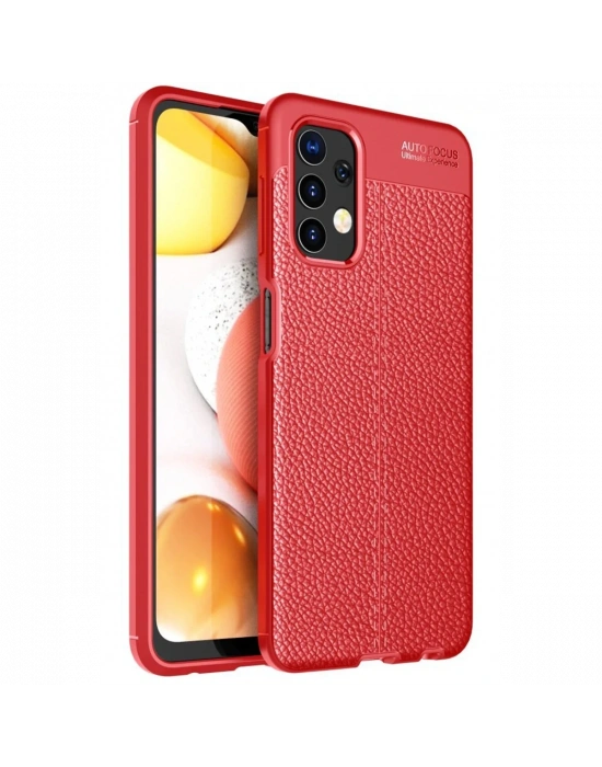 Newface Samsung Galaxy A13 4G Kılıf Auto Focus Kapak - Kırmızı