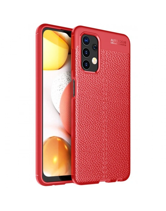 Newface Samsung Galaxy A13 4G Kılıf Auto Focus Kapak - Kırmızı