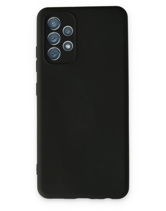 Newface Samsung Galaxy A13 4G Kılıf Nano içi Kadife Silikon - Siyah