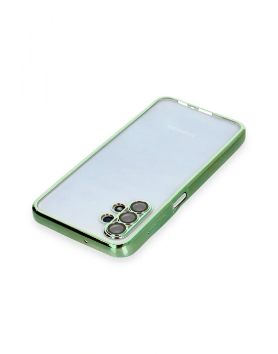 Newface Samsung Galaxy A13 4G Kılıf Razer Lensli Silikon - Yeşil