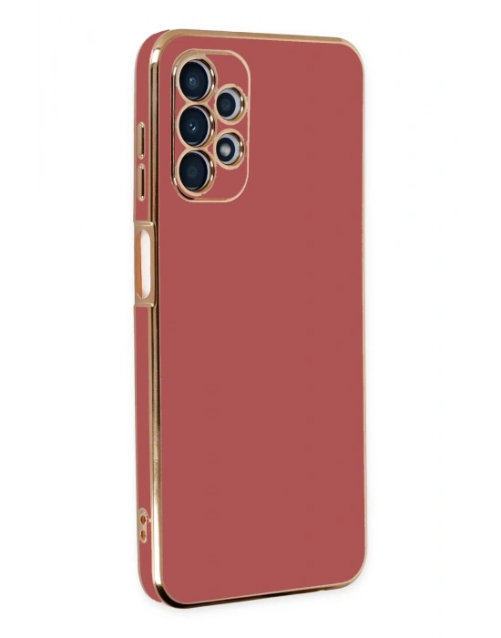 Newface Samsung Galaxy A13 4G Kılıf Volet Silikon - Kırmızı