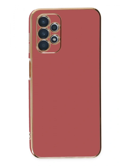 Newface Samsung Galaxy A13 4G Kılıf Volet Silikon - Kırmızı