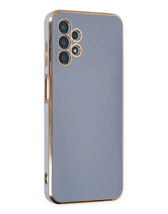 Newface Samsung Galaxy A13 4G Kılıf Volet Silikon - Mavi