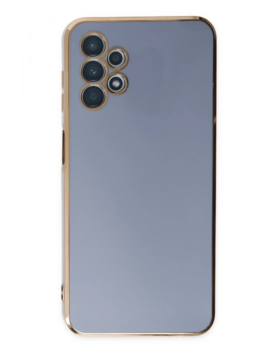 Newface Samsung Galaxy A13 4G Kılıf Volet Silikon - Mavi