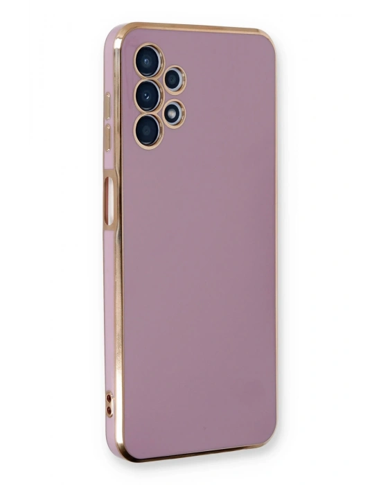 Newface Samsung Galaxy A13 4G Kılıf Volet Silikon - Mor