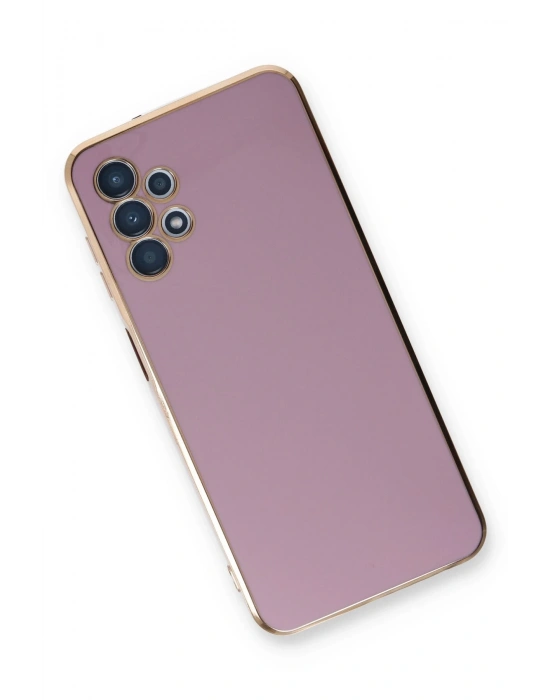 Newface Samsung Galaxy A13 4G Kılıf Volet Silikon - Mor