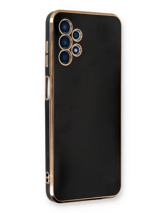 Newface Samsung Galaxy A13 4G Kılıf Volet Silikon - Siyah