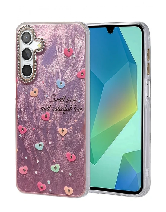 Newface Samsung Galaxy A14 4G Kılıf Blade Aynalı Desenli Kapak - Desen 8