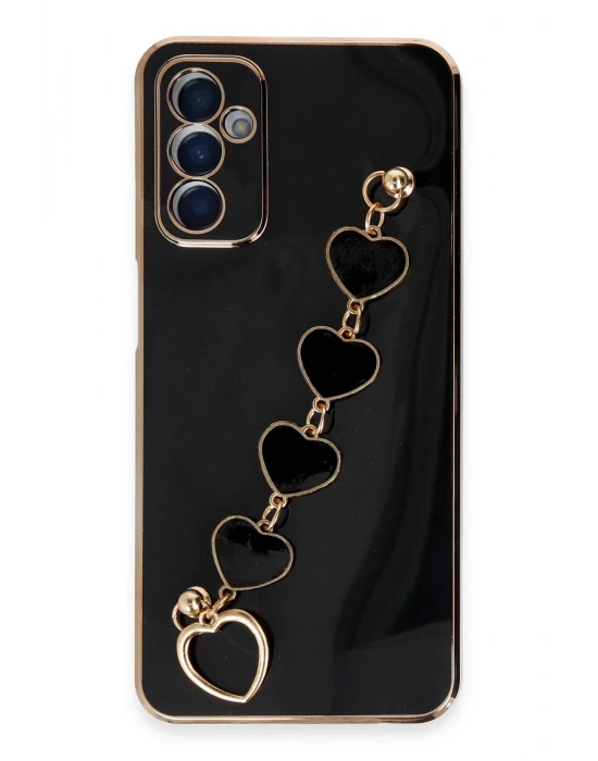 Newface Samsung Galaxy A14 4G Kılıf Esila Silikon - Siyah