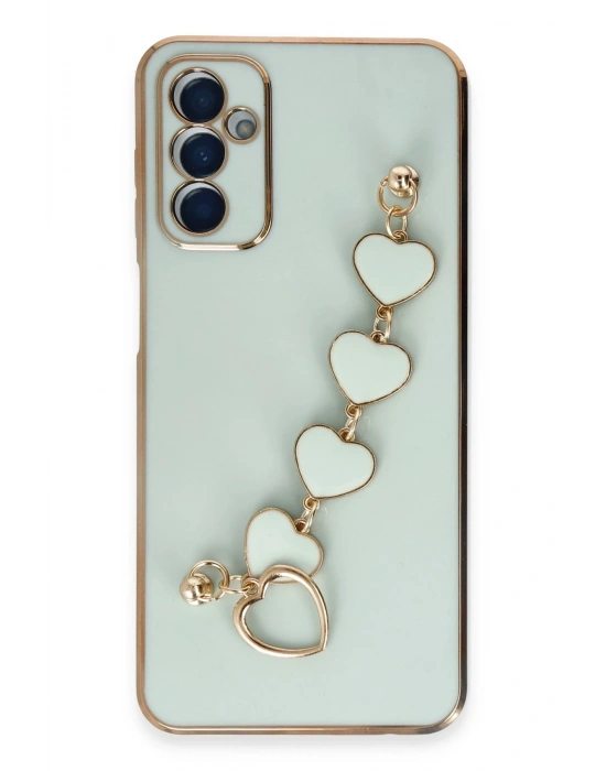 Newface Samsung Galaxy A14 4G Kılıf Esila Silikon - Su Yeşili