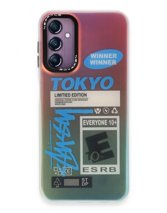 Newface Samsung Galaxy A14 4G Kılıf Estoril Desenli Kapak - Estoril - 1