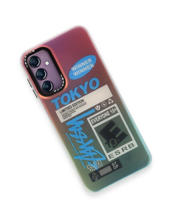 Newface Samsung Galaxy A14 4G Kılıf Estoril Desenli Kapak - Estoril - 1