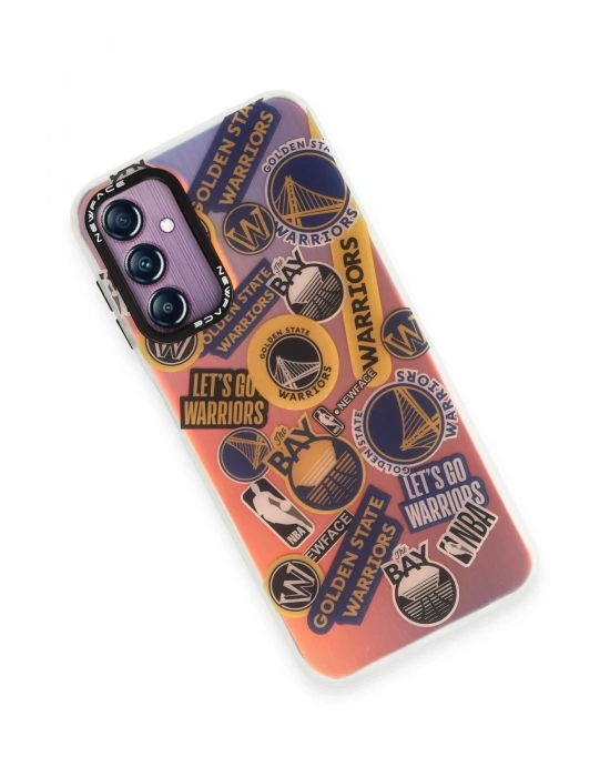 Newface Samsung Galaxy A14 4G Kılıf Estoril Desenli Kapak - Estoril - 13