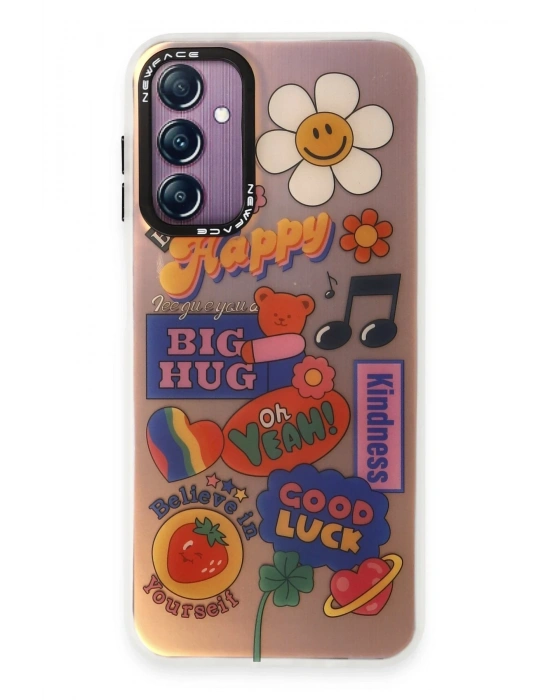 Newface Samsung Galaxy A14 4G Kılıf Estoril Desenli Kapak - Estoril - 15