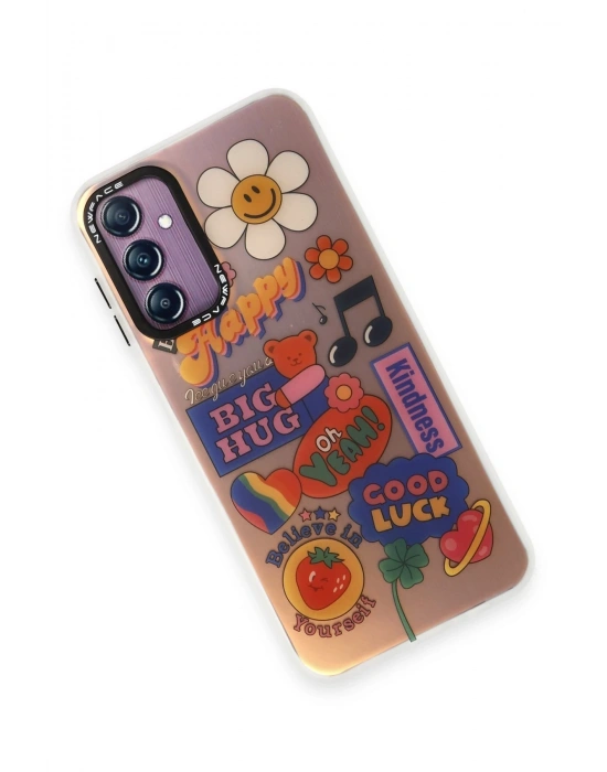 Newface Samsung Galaxy A14 4G Kılıf Estoril Desenli Kapak - Estoril - 15