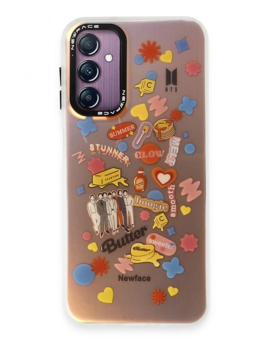 Newface Samsung Galaxy A14 4G Kılıf Estoril Desenli Kapak - Estoril - 16