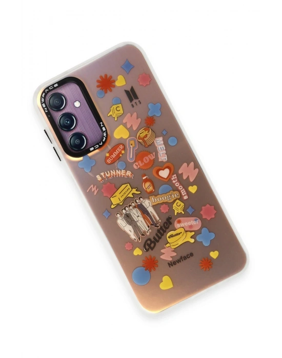 Newface Samsung Galaxy A14 4G Kılıf Estoril Desenli Kapak - Estoril - 16