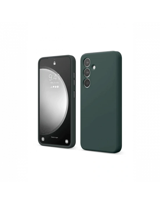 Newface Samsung Galaxy A14 4G Kılıf First Silikon - Koyu Yeşil