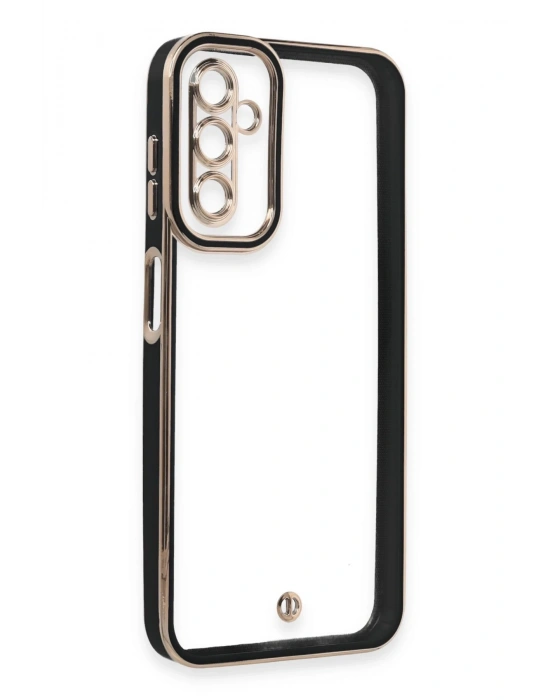 Newface Samsung Galaxy A14 4G Kılıf Liva Lens Silikon - Siyah