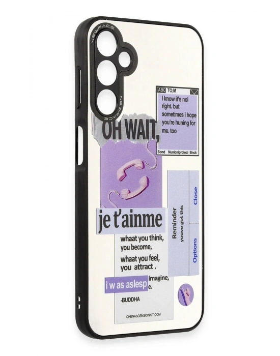 Newface Samsung Galaxy A14 4G Kılıf Mirror Desenli Kapak - Mirror - 4