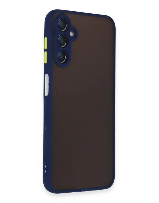 Newface Samsung Galaxy A14 4G Kılıf Montreal Silikon Kapak - Lacivert